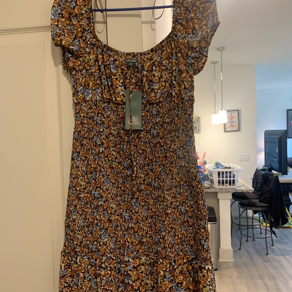 Floral print summer dress